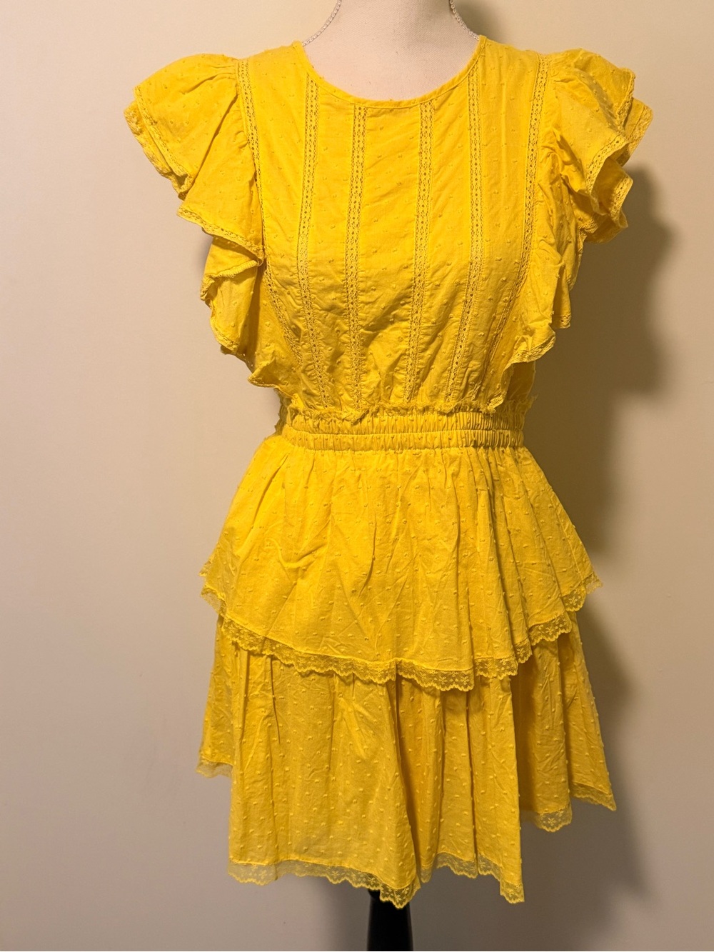 Forever 21 Yellow Smocked Sundress Size M